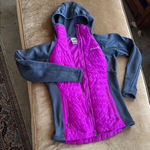 Track Hiker Sport Fleece Hooded Jacket Elongated sleeve with Thumb opening Warm